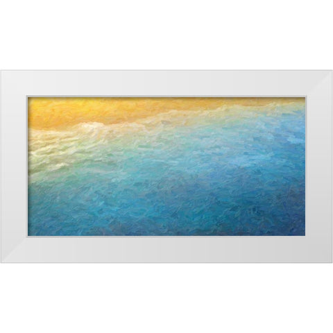 BE MY BEACH White Modern Wood Framed Art Print by Greene, Taylor