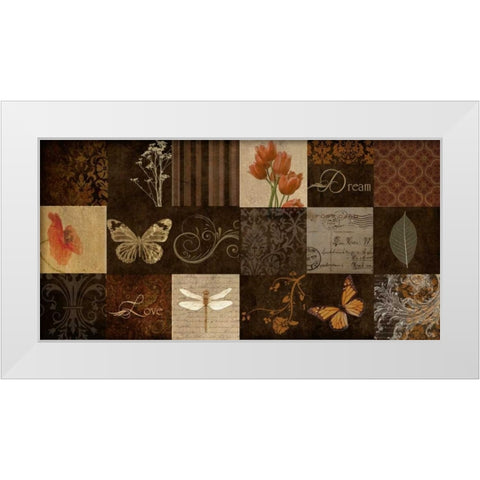 SPICE GOLD 18 PATCH White Modern Wood Framed Art Print by Greene, Taylor