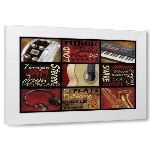 Jam 2 White Modern Wood Framed Art Print by Greene, Taylor