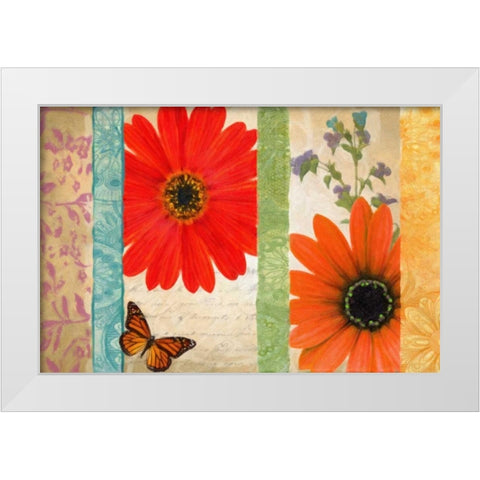 Floral Rhapsody II White Modern Wood Framed Art Print by Greene, Taylor