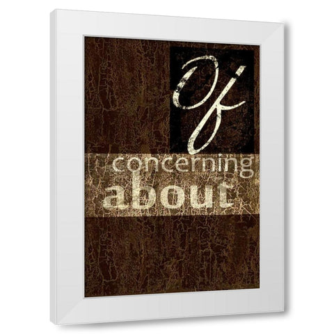 OF White Modern Wood Framed Art Print by Greene, Taylor