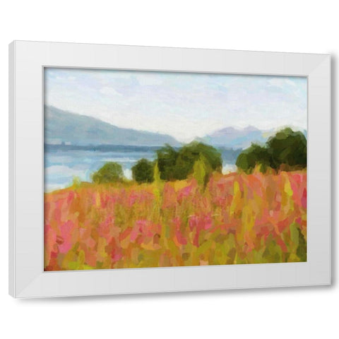 MOUNTAIN VIEW White Modern Wood Framed Art Print by Greene, Taylor