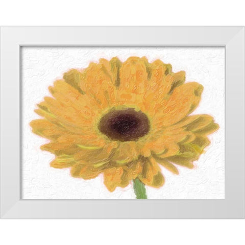 TANGO GERBER White Modern Wood Framed Art Print by Greene, Taylor