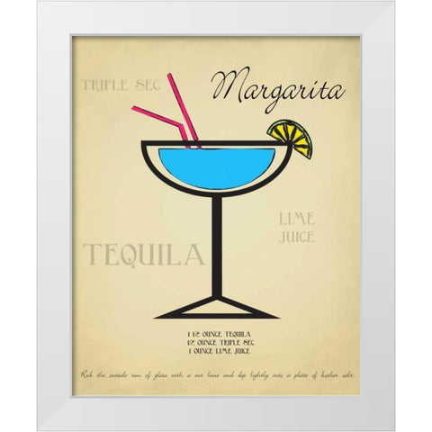 Margarita White Modern Wood Framed Art Print by Greene, Taylor