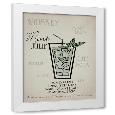 Mint Julip Single layered White Modern Wood Framed Art Print by Greene, Taylor