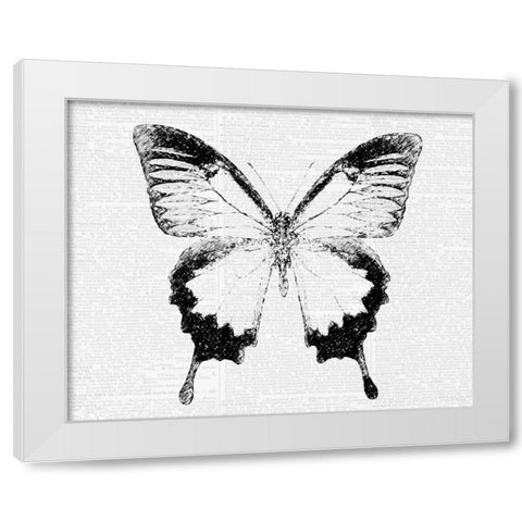 Butterfly 1 White Modern Wood Framed Art Print by Greene, Taylor