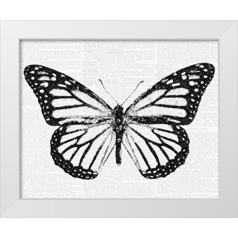 Butterfly 2 White Modern Wood Framed Art Print by Greene, Taylor