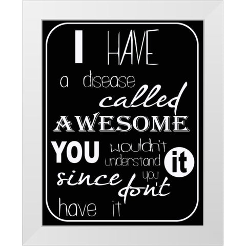 Awesome White Modern Wood Framed Art Print by Greene, Taylor