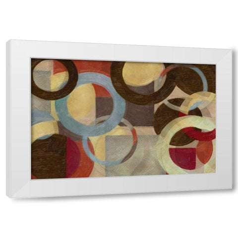 HALO WEAVE White Modern Wood Framed Art Print by Greene, Taylor