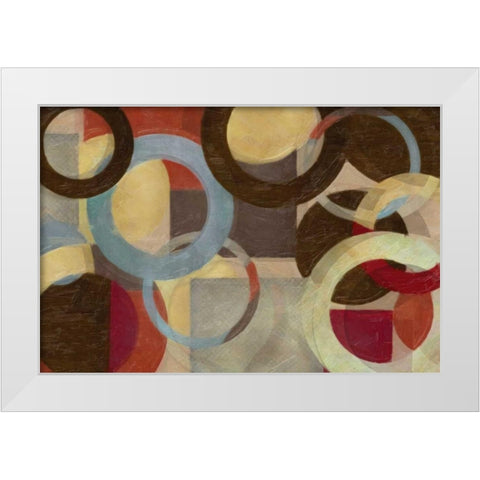 HALO WEAVE White Modern Wood Framed Art Print by Greene, Taylor