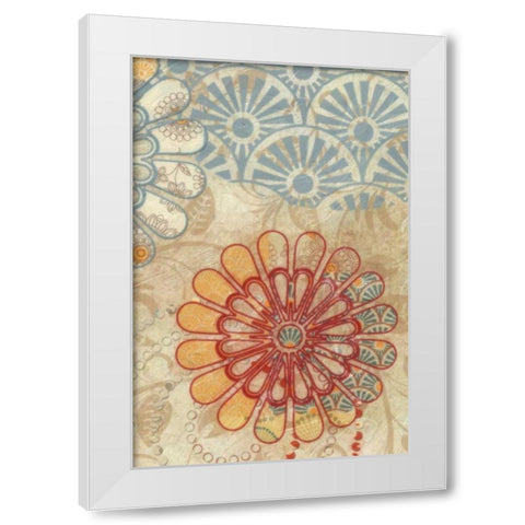 FLORA TRANCE V White Modern Wood Framed Art Print by Greene, Taylor