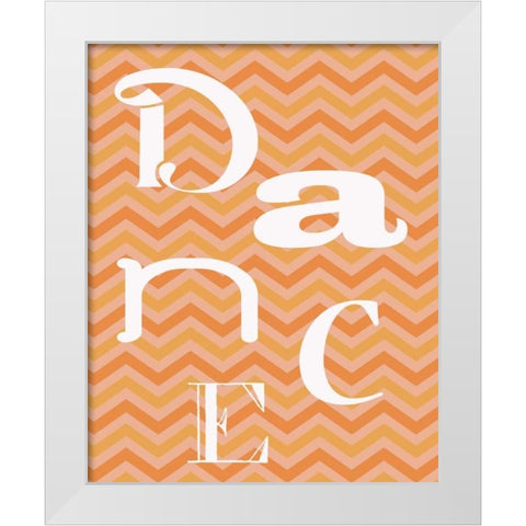 TANGO DANCE White Modern Wood Framed Art Print by Greene, Taylor