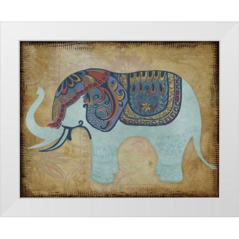 ELEGANT PACHYDERM White Modern Wood Framed Art Print by Greene, Taylor
