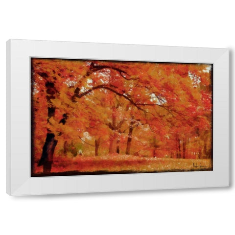 HARVEST LANDSCAPE White Modern Wood Framed Art Print by Greene, Taylor