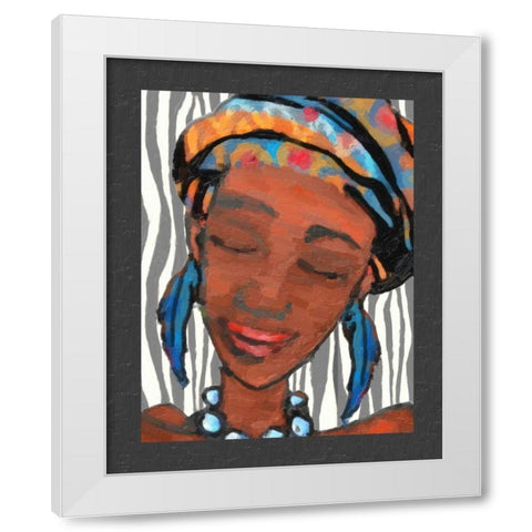 Ebony Beauty I White Modern Wood Framed Art Print by Greene, Taylor