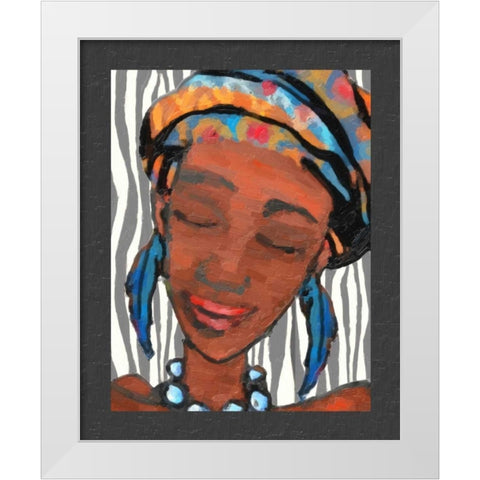 Ebony Beauty I White Modern Wood Framed Art Print by Greene, Taylor
