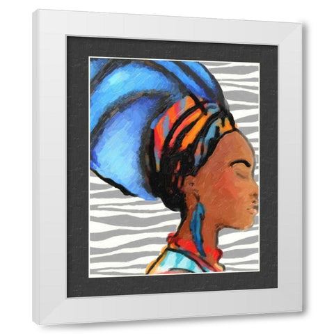 Ebony Beauty II White Modern Wood Framed Art Print by Greene, Taylor