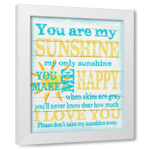Sunshine White Modern Wood Framed Art Print by Greene, Taylor