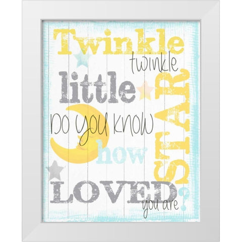 Twinkle 1 White Modern Wood Framed Art Print by Greene, Taylor
