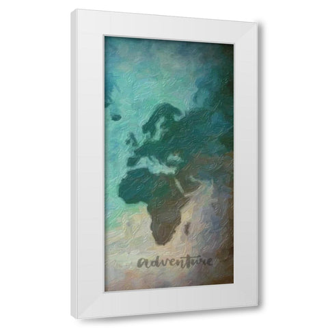 Destinations 3 White Modern Wood Framed Art Print by Greene, Taylor