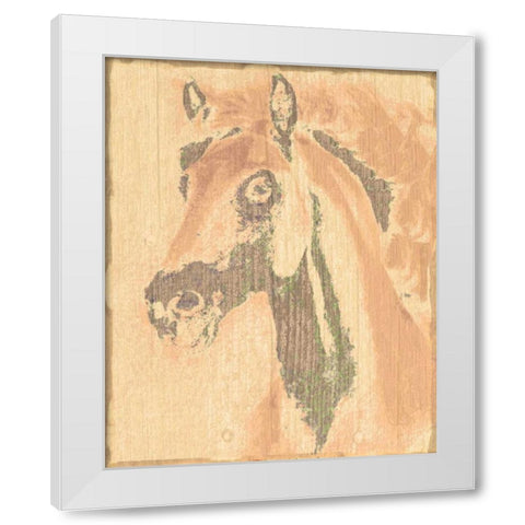 Horse 1 White Modern Wood Framed Art Print by Greene, Taylor