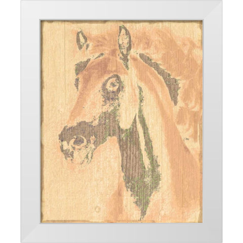 Horse 1 White Modern Wood Framed Art Print by Greene, Taylor