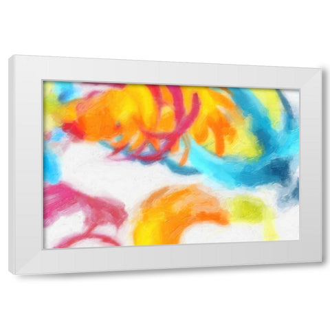 Spectrum Abstract White Modern Wood Framed Art Print by Greene, Taylor