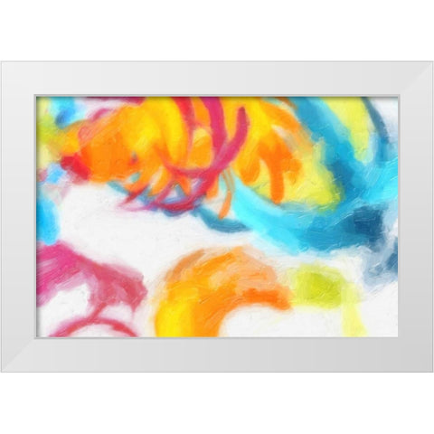 Spectrum Abstract White Modern Wood Framed Art Print by Greene, Taylor