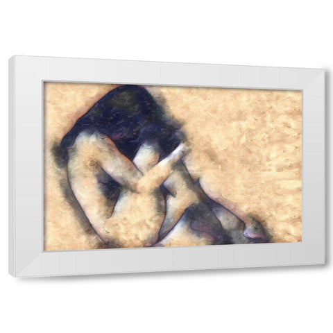 Solace White Modern Wood Framed Art Print by Greene, Taylor