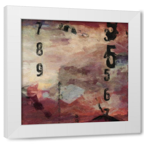 Number Study 2 White Modern Wood Framed Art Print by Greene, Taylor