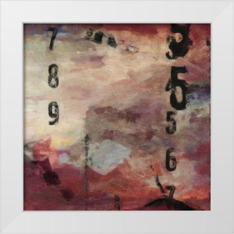 Number Study 2 White Modern Wood Framed Art Print by Greene, Taylor