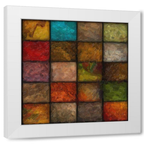 Blocks Study 1 White Modern Wood Framed Art Print by Greene, Taylor