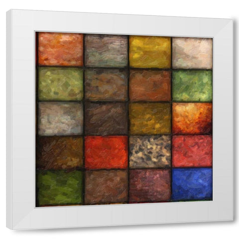 Blocks Study 2 White Modern Wood Framed Art Print by Greene, Taylor