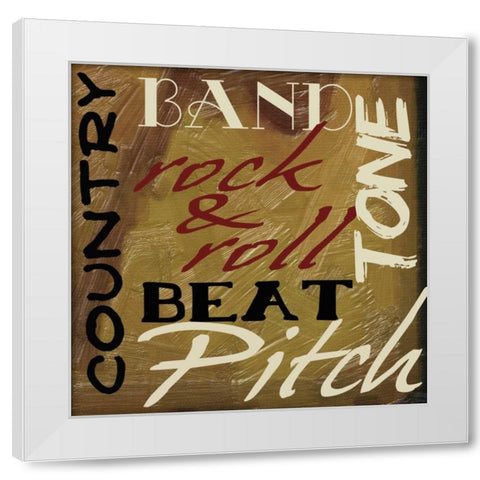 JAMMING  I-NO BLUR  6 White Modern Wood Framed Art Print by Greene, Taylor