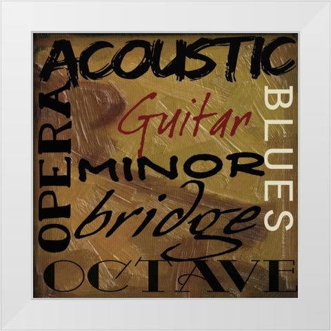 JAMMING  I-NO BLUR 8 White Modern Wood Framed Art Print by Greene, Taylor