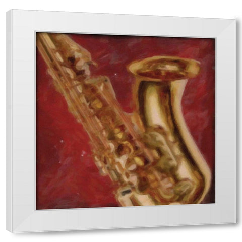 JAM SESSION II-NO BLUR 9 White Modern Wood Framed Art Print by Greene, Taylor