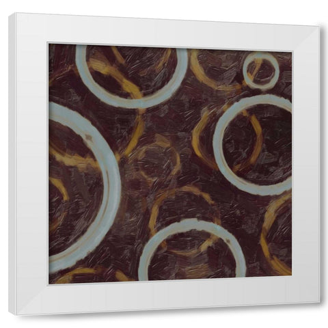 GOING IN CIRCLES I White Modern Wood Framed Art Print by Greene, Taylor