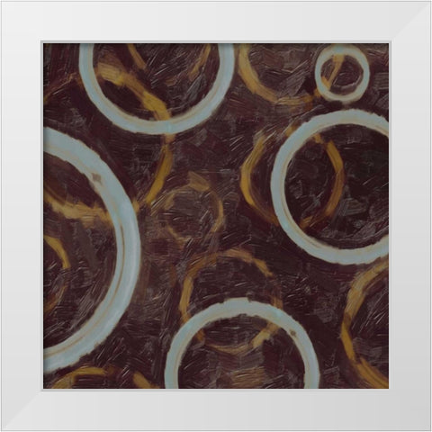 GOING IN CIRCLES I White Modern Wood Framed Art Print by Greene, Taylor