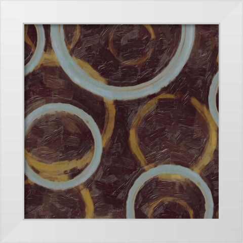 GOING IN CIRCLES II White Modern Wood Framed Art Print by Greene, Taylor
