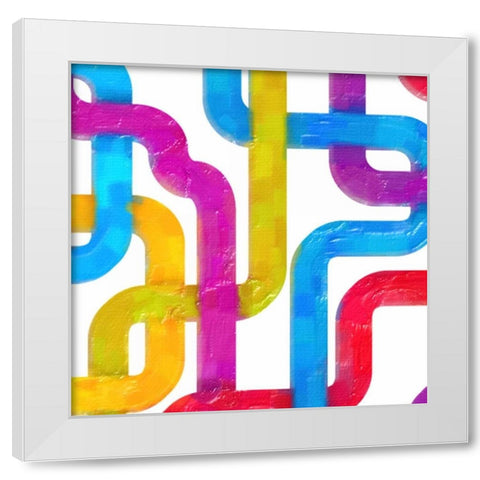 GEOMETRIC LINE III White Modern Wood Framed Art Print by Greene, Taylor