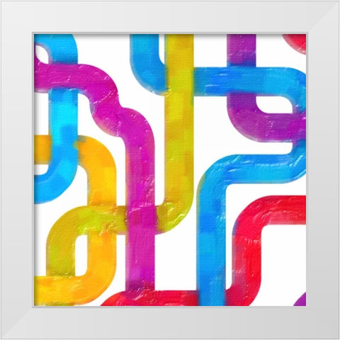 GEOMETRIC LINE III White Modern Wood Framed Art Print by Greene, Taylor