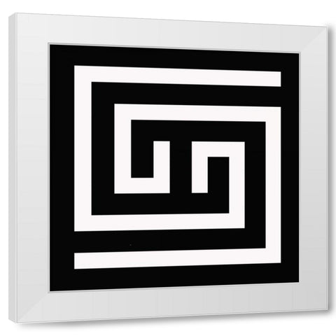 LABYRINTH III E White Modern Wood Framed Art Print by Greene, Taylor