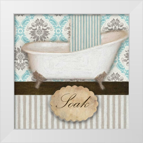 SOAK TUB B White Modern Wood Framed Art Print by Greene, Taylor