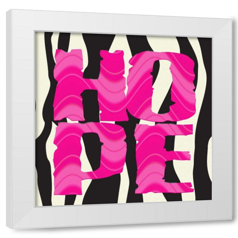 HOPE PATTERNS White Modern Wood Framed Art Print by Greene, Taylor