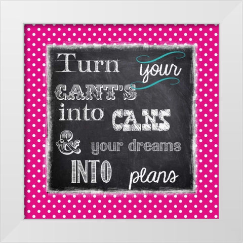 PLANS White Modern Wood Framed Art Print by Greene, Taylor