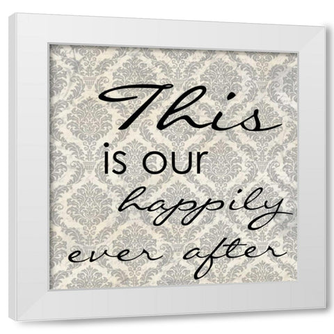 THIS IS OUR White Modern Wood Framed Art Print by Greene, Taylor