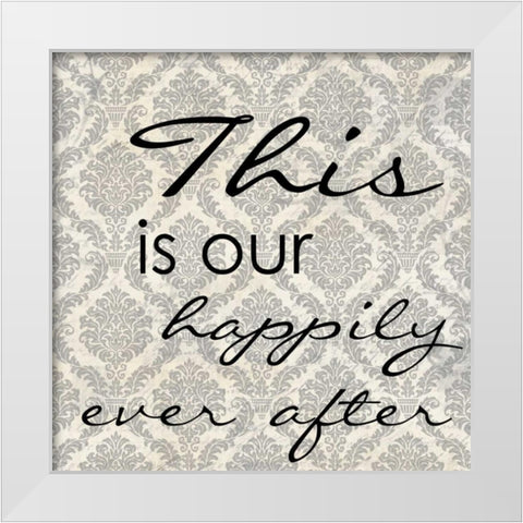 THIS IS OUR White Modern Wood Framed Art Print by Greene, Taylor