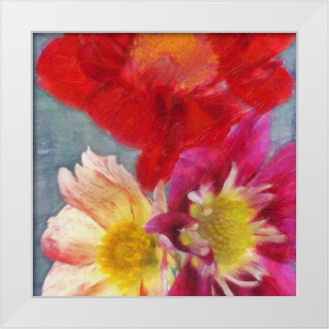 BLOOMS IN SPRING White Modern Wood Framed Art Print by Greene, Taylor