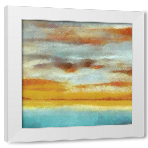 ABSTRACT HORIZON II White Modern Wood Framed Art Print by Greene, Taylor