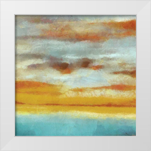 ABSTRACT HORIZON II White Modern Wood Framed Art Print by Greene, Taylor